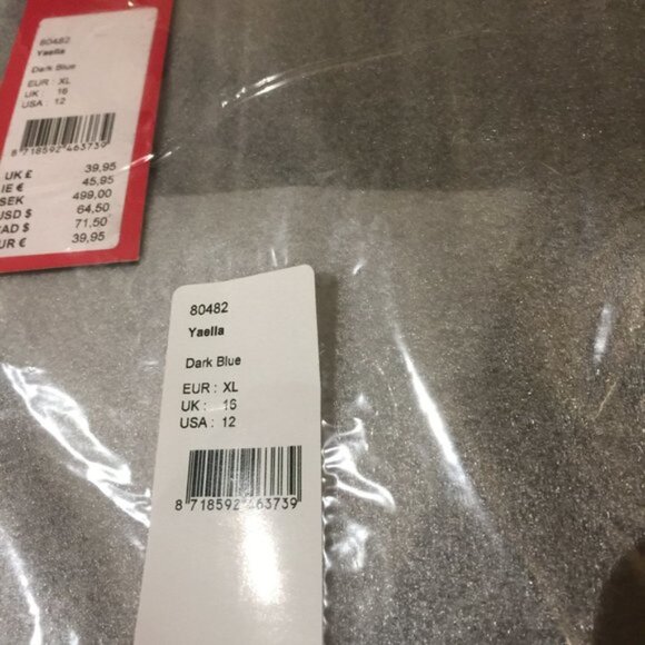 Yest Yaella Dark Blue Long Button Front Cardigan Style 80482 Size 12 - Picture 5 of 7